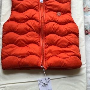 Orange Quilted Vest